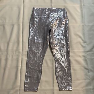 Fabletics Leggings - Silver/Large